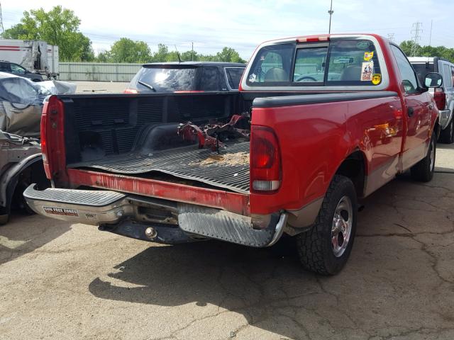 1FTDF1722VNB97454 - 1997 FORD F150 RED photo 4