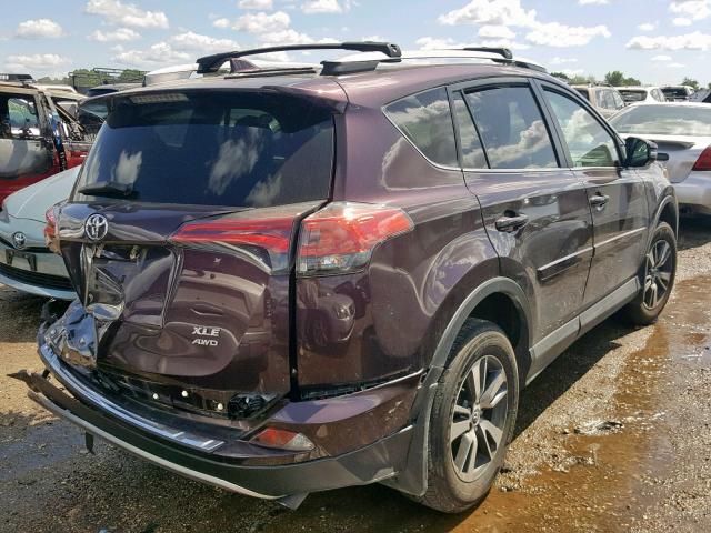 2T3RFREV7JW752791 - 2018 TOYOTA RAV4 ADVEN PURPLE photo 4