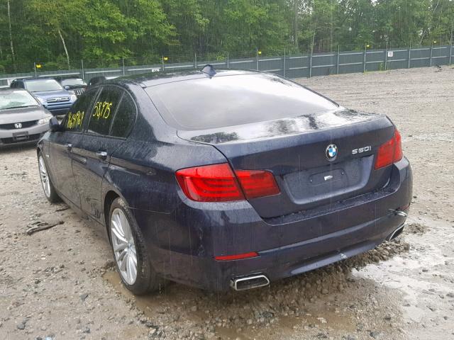 WBAFU9C52BC786621 - 2011 BMW 550 XI BLUE photo 3