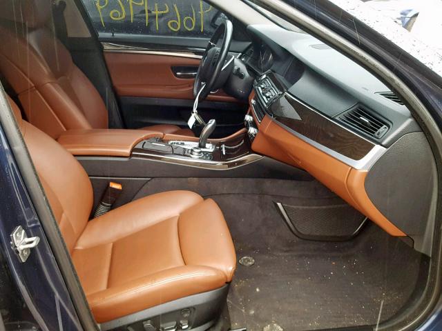 WBAFU9C52BC786621 - 2011 BMW 550 XI BLUE photo 5