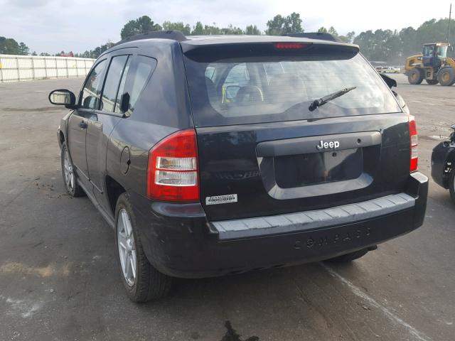 1J8FT47048D608504 - 2008 JEEP COMPASS SP 黑色 照片 3