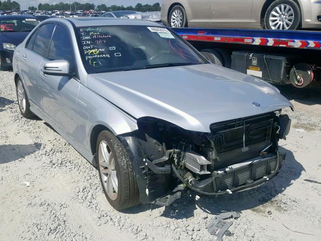 WDDGF4HBXDR297750 - 2013 MERCEDES-BENZ C 250 SILVER photo 1