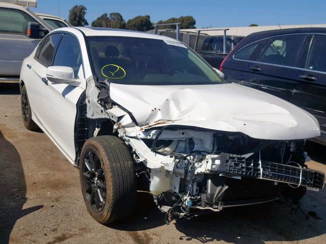 1HGCR3F82FA032759 - 2015 HONDA ACCORD EXL WHITE photo 1