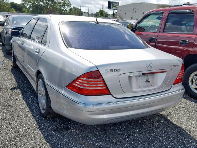 WDBNG75J46A475101 - 2006 MERCEDES-BENZ S 500 SILVER photo 3