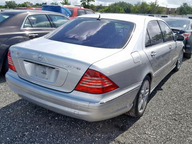 WDBNG75J46A475101 - 2006 MERCEDES-BENZ S 500 SILVER photo 4