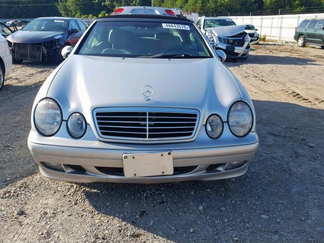 WDBLK65G43T137234 - 2003 MERCEDES-BENZ CLK 320 SILVER photo 9