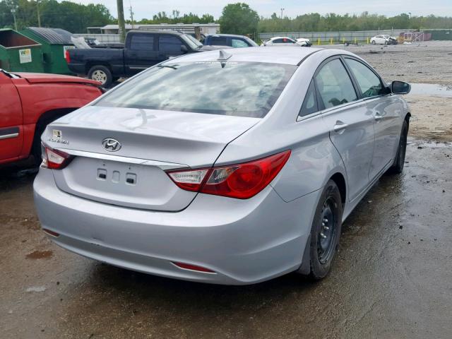 5NPEB4AC6BH257167 - 2011 HYUNDAI SONATA GLS SILVER photo 4