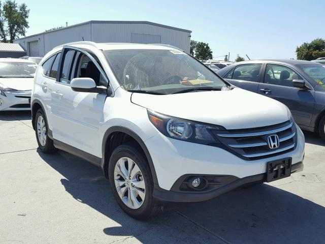 5J6RM4H74DL029584 - 2013 HONDA CR-V EXL WHITE photo 1