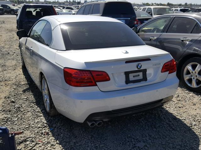 WBADW7C5XBE727665 - 2011 BMW 328 I SULE WHITE photo 3