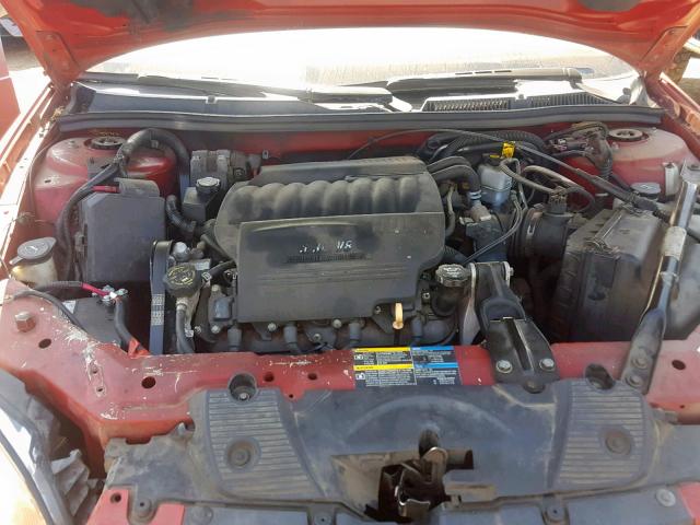 2G1WD58C389105166 - 2008 CHEVROLET IMPALA  SS RED photo 7