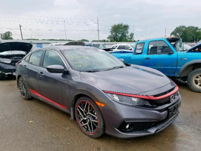 2HGFC2F80KH501707 - 2019 HONDA CIVIC SPOR GRAY photo 1