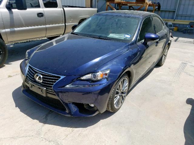 JTHBF1D25F5062769 - 2015 LEXUS IS 250 BLUE photo 2