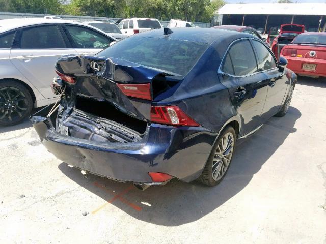 JTHBF1D25F5062769 - 2015 LEXUS IS 250 BLUE photo 4