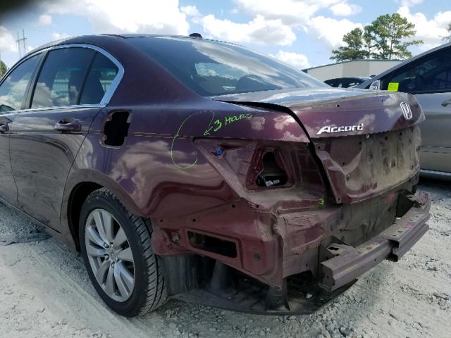 1HGCP2F86BA148024 - 2011 HONDA ACCORD EXL MAROON photo 9