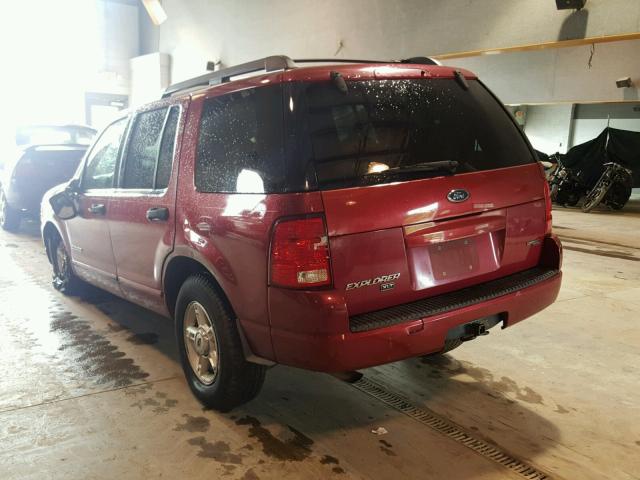 1FMZU73E95UA01459 - 2005 FORD EXPLORER X RED photo 3