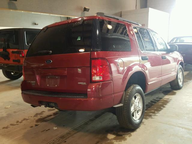 1FMZU73E95UA01459 - 2005 FORD EXPLORER X RED photo 4