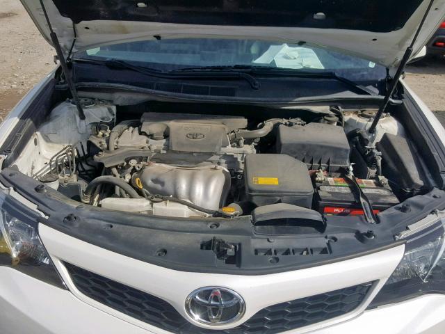 4T1BF1FK4CU618498 - 2012 TOYOTA CAMRY BASE WHITE photo 7