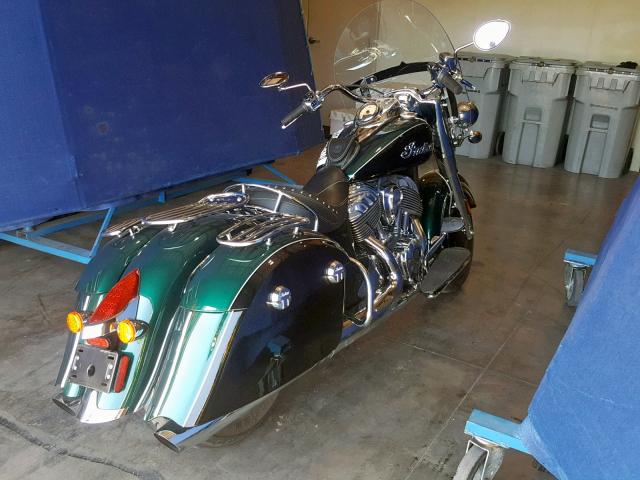 56KTHAAA6J3360368 - 2018 INDIAN MOTORCYCLE CO. SPRINGFIEL GREEN photo 4