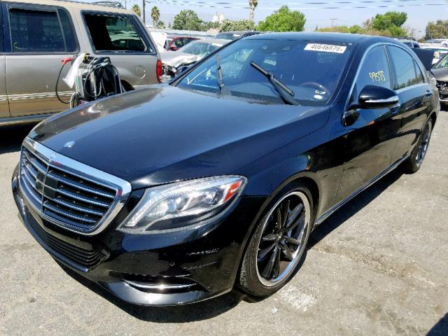 WDDUG8CB1FA118785 - 2015 MERCEDES-BENZ S 550 BLACK photo 2