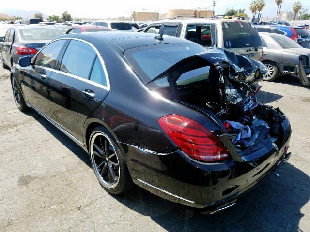 WDDUG8CB1FA118785 - 2015 MERCEDES-BENZ S 550 BLACK photo 3