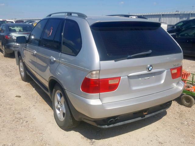 WBAFB33501LH23974 - 2001 BMW X5 4.4I SILVER photo 3