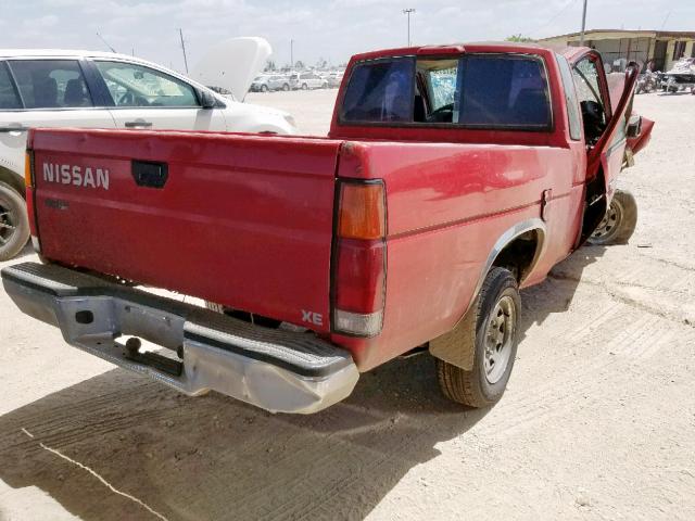 1N6SD16S9SC367425 - 1995 NISSAN TRUCK KING RED photo 4