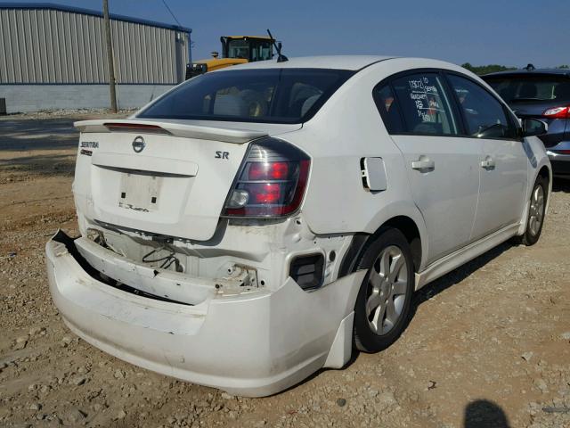 3N1AB6AP1AL716667 - 2010 NISSAN SENTRA 2.0 WHITE photo 4