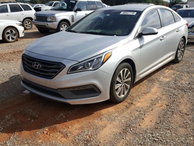 5NPE34AF9FH029967 - 2015 HYUNDAI SONATA SPO GRAY photo 2