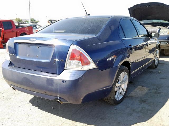 3FAHP08167R155499 - 2007 FORD FUSION SEL BLUE photo 4