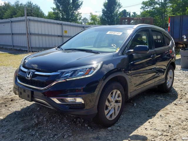 5J6RM4H74GL072021 - 2016 HONDA CR-V EXL BLACK photo 2