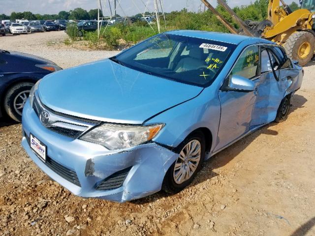 4T1BF1FK1CU569034 - 2012 TOYOTA CAMRY BASE BLUE photo 2