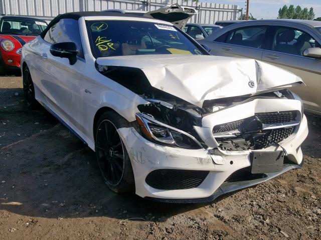 WDDWK6EBXJF691396 - 2018 MERCEDES-BENZ C 43 4MATI WHITE photo 1