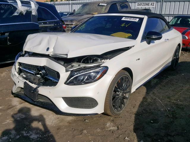 WDDWK6EBXJF691396 - 2018 MERCEDES-BENZ C 43 4MATI WHITE photo 2