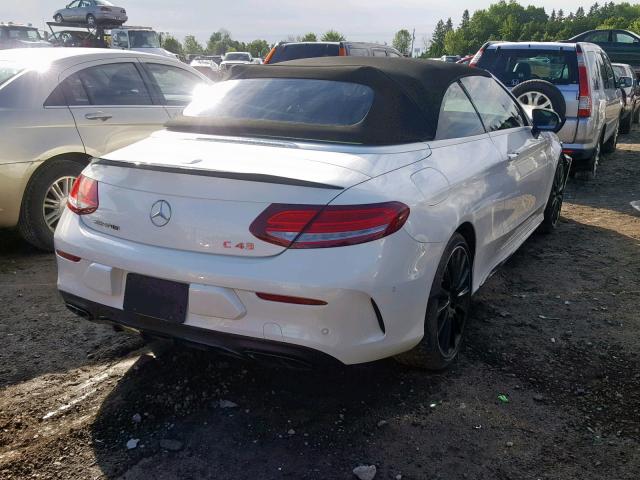 WDDWK6EBXJF691396 - 2018 MERCEDES-BENZ C 43 4MATI WHITE photo 4