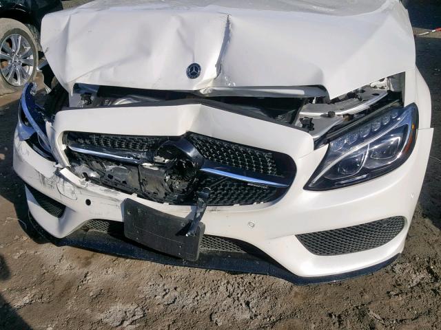 WDDWK6EBXJF691396 - 2018 MERCEDES-BENZ C 43 4MATI WHITE photo 9