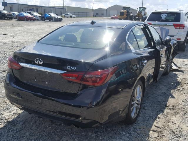 JN1EV7AP9KM511166 - 2019 INFINITI Q50 LUXE BLACK photo 4