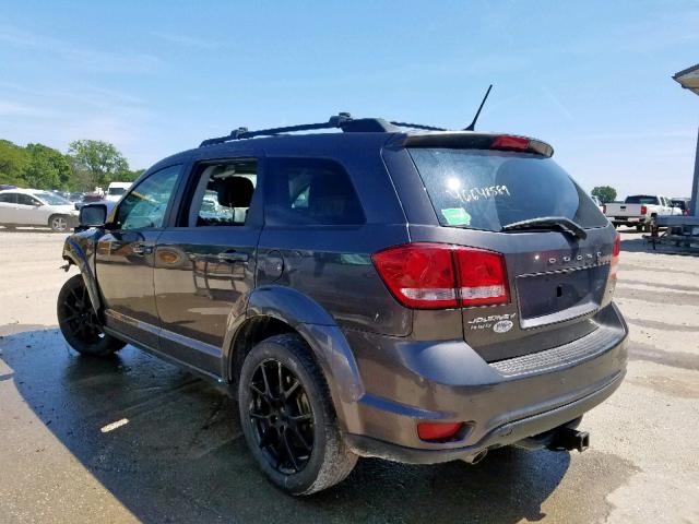 3C4PDDEG2HT685424 - 2017 DODGE JOURNEY GT GRAY photo 3