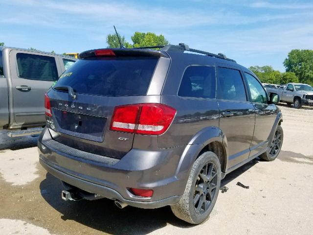 3C4PDDEG2HT685424 - 2017 DODGE JOURNEY GT GRAY photo 4