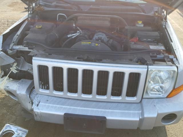 1J8HH48K66C339886 - 2006 JEEP COMMANDER SILVER photo 7