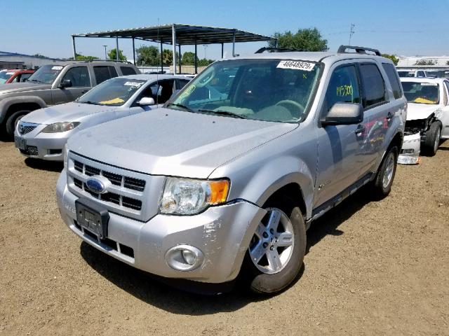 1FMCU49339KA70031 - 2009 FORD ESCAPE HYB SILVER photo 2