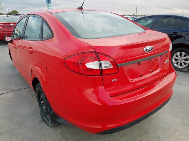 3FADP4BJ8DM158024 - 2013 FORD FIESTA SE RED photo 3