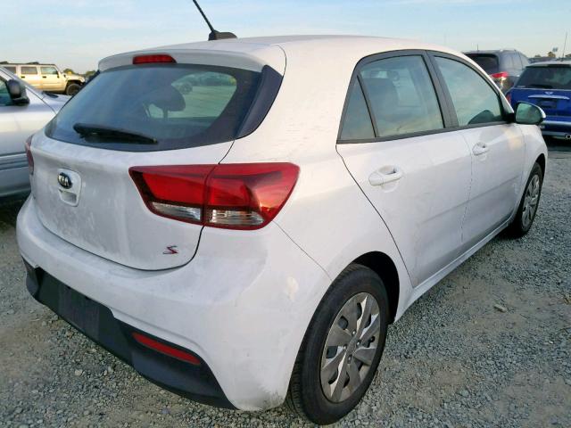 3KPA25AB0JE074488 - 2018 KIA RIO LX WHITE photo 4