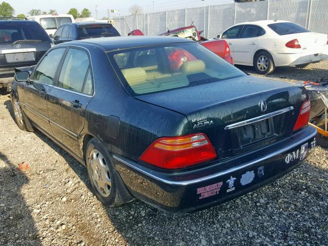 JH4KA96541C000370 - 2001 ACURA 3.5RL GREEN photo 3