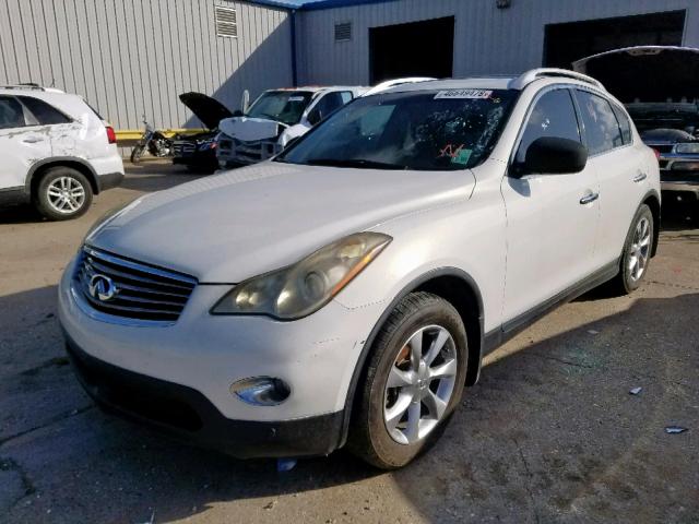 JNKAJ09E48M305973 - 2008 INFINITI EX35 BASE WHITE photo 2