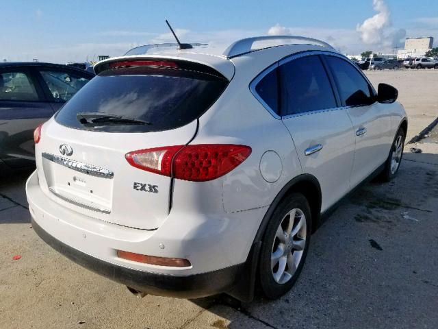 JNKAJ09E48M305973 - 2008 INFINITI EX35 BASE WHITE photo 4