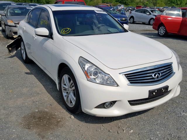 JN1CV6ARXCM972770 - 2012 INFINITI G37 WHITE photo 1