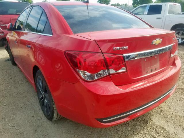 1G1PG5SB7E7399468 - 2014 CHEVROLET CRUZE LTZ RED photo 3