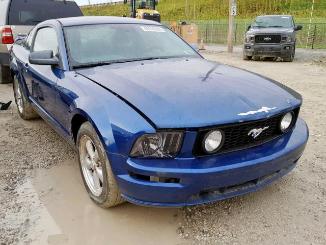 1ZVFT82H375276072 - 2007 FORD MUSTANG GT BLUE photo 1