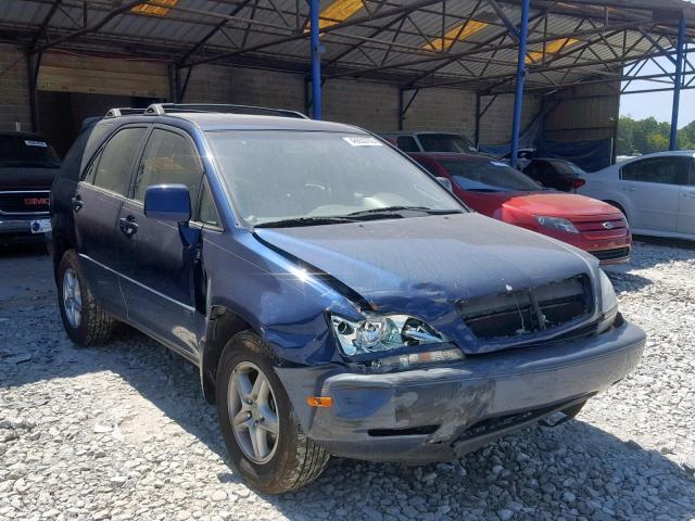 JTJHF10U920285341 - 2002 LEXUS RX 300 BLUE photo 1