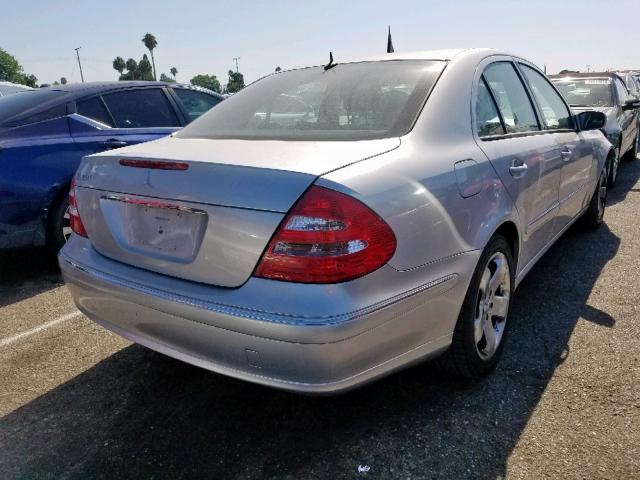 WDBUF56J46A854178 - 2006 MERCEDES-BENZ E 350 SILVER photo 4